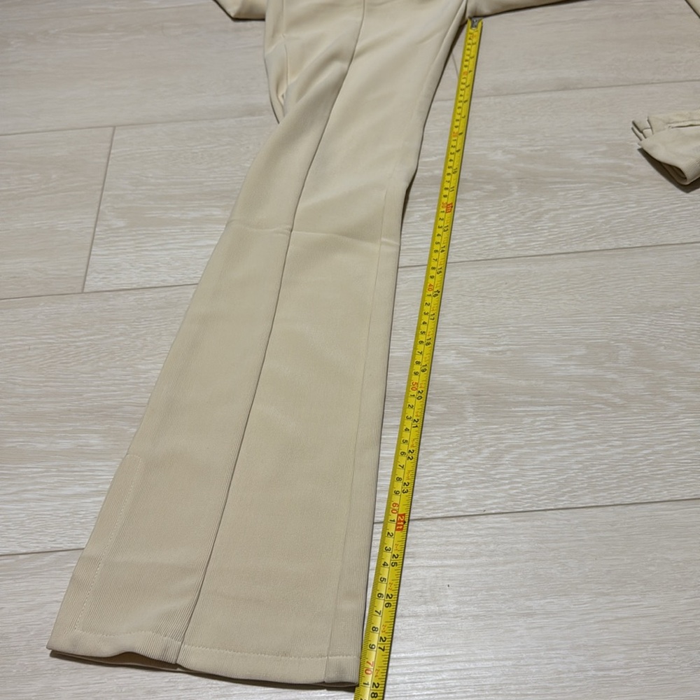En Saison Anthropologie Cream Tailored Pants - Picture 6 of 9